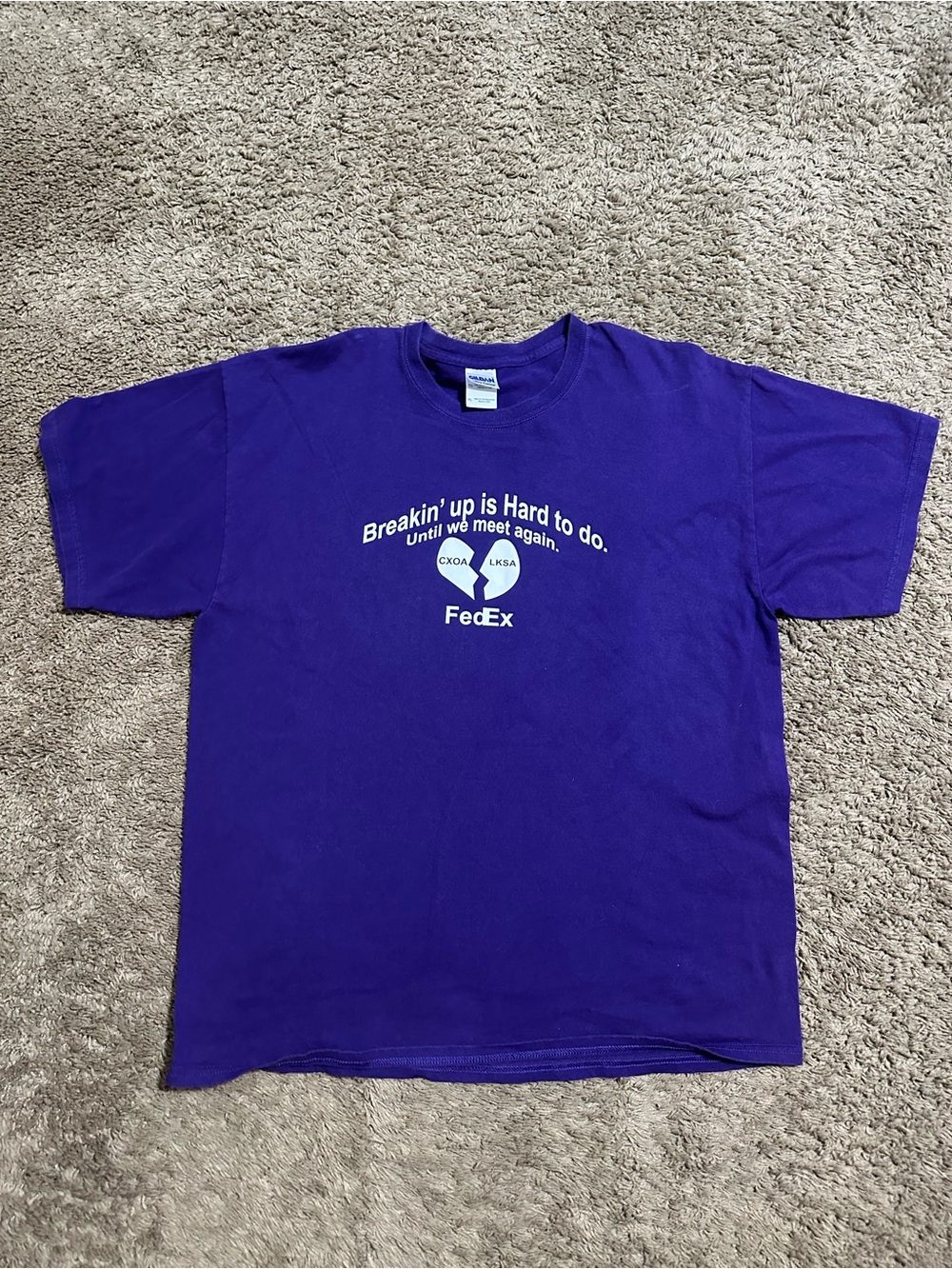 Vintage FedEx “triple purple” shirt 00s size xl